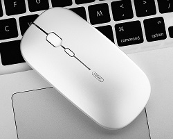 Chuột không dây tự sạc M1 (Wireless Mouse Re-chargeable) chuyên dùng cho Máy tính, Laptop (Trắng)